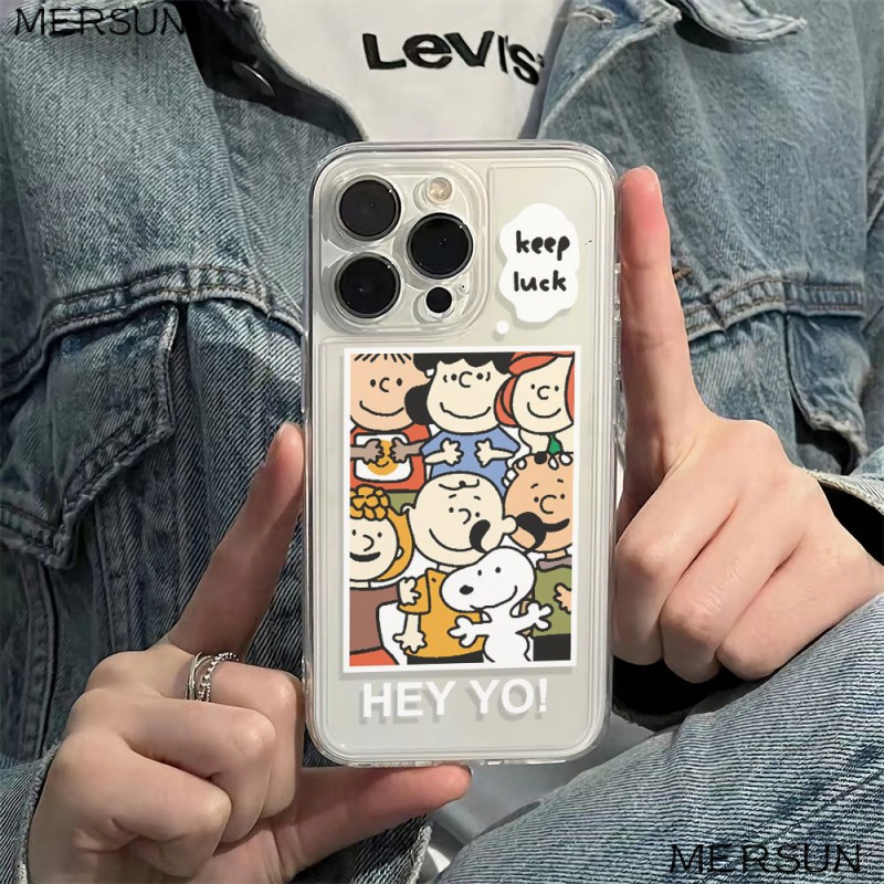 ✅Ốp Điện Thoại Dẻo Họa Tiết Hoạt Hình Snoopy Dễ Thương Chống Sốc Cho iPhone12 78 max Style 116In13 plus14pro