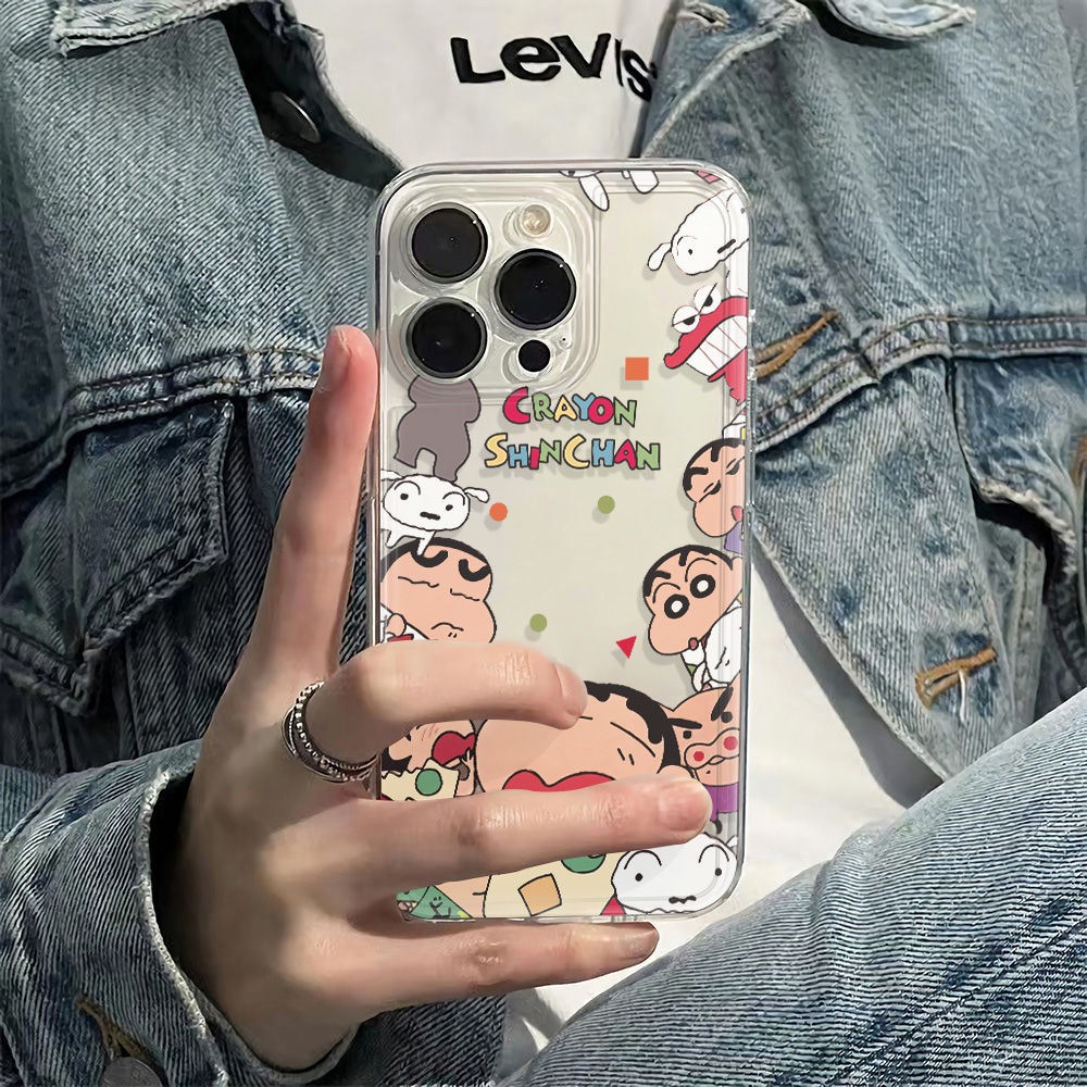 ✅Ốp Điện Thoại Mềm Chống Sốc In Hình Shin-Chan Ngộ Nghĩnh Cho Iphone 14pro 11 12Plus 136Inmax 78 B0JE