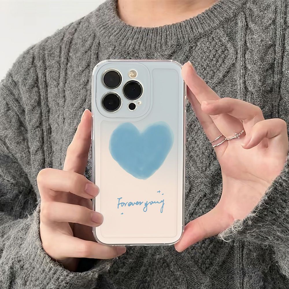 ✅Ốp Điện Thoại Mềm Chống Sốc Màu Xanh Dương Nhạt Cho Iphone 78iphone12max 14pro 1113 6In plus MLH0