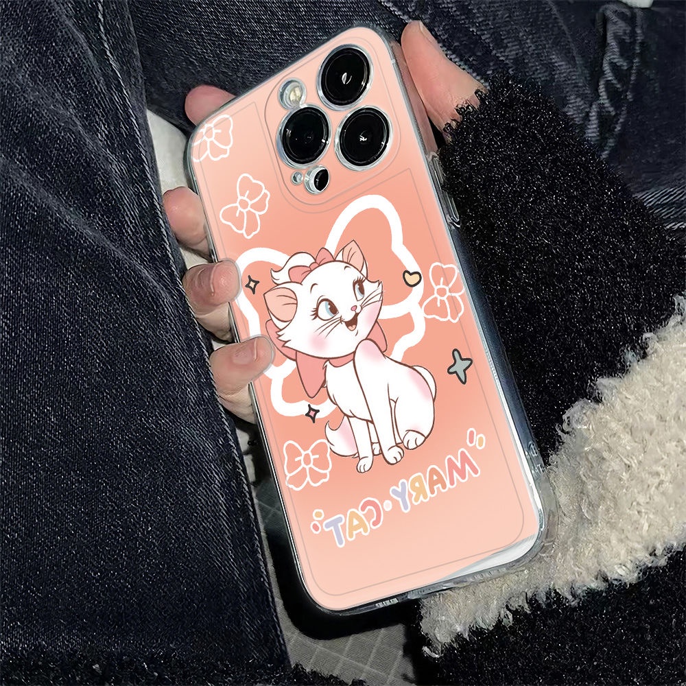 ✅Ốp Điện Thoại Dẻo Họa Tiết Chú Mèo Mary Dễ Thương Chống Sốc Cho iPhone12max 2JGL 1311 14pro78 Plus6In