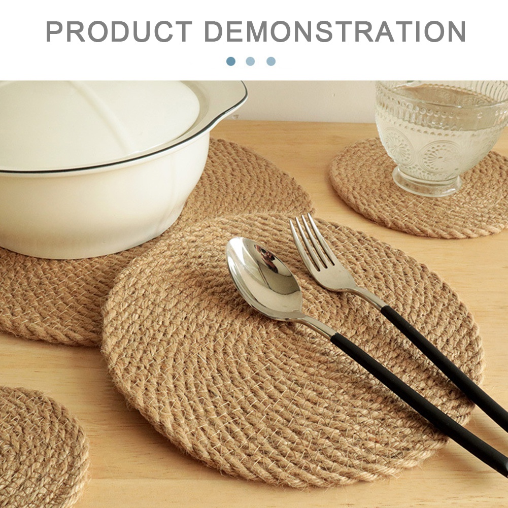 Thảm Lót Nồi Bằng Vải Lanh cotton Phong Cách Bắc Âu