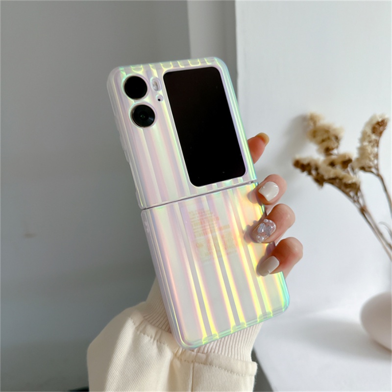 Bao Da Điện Thoại Chống Sốc Màu laser Cho oppo find n2 / n3 flip n3flip n2 Ốp
