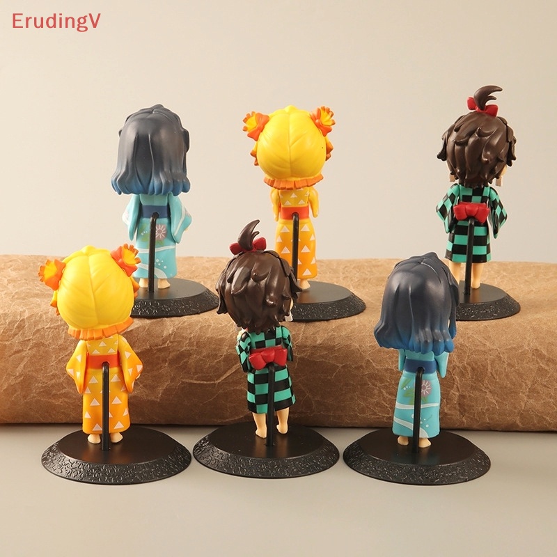 Bộ 6 Mô Hình Búp Bê Anime Demon Slayer Dùng Trang Trí Nhà Cửa / Xe Hơi