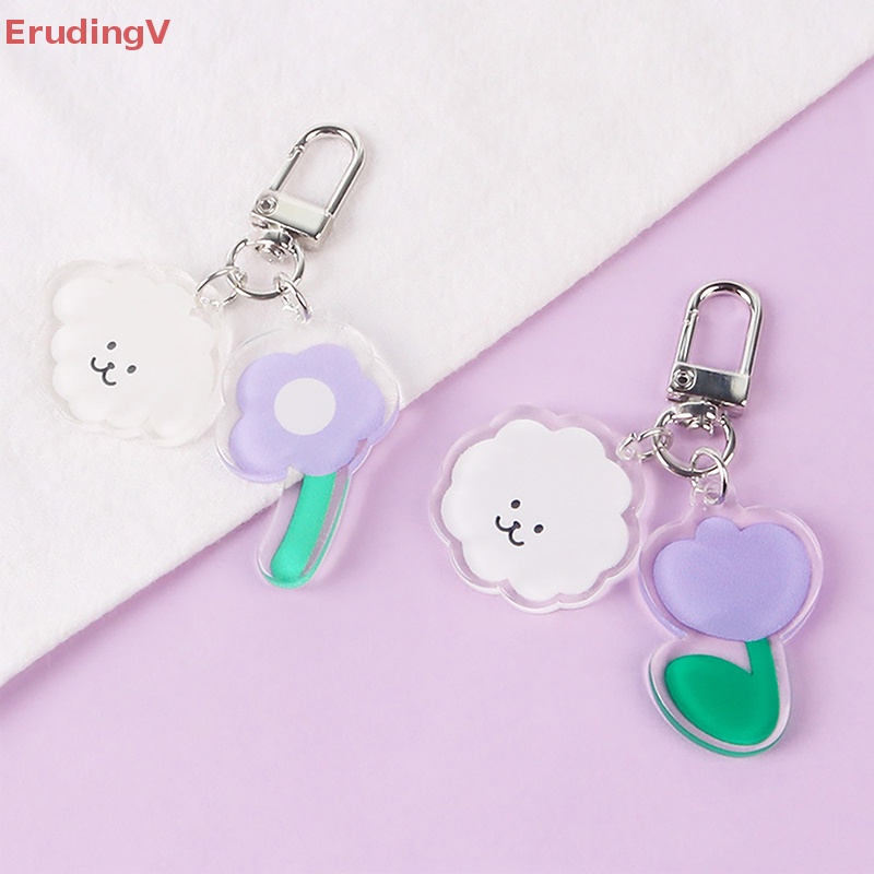 [ErudingV] Móc Khóa Hình Hoa Tulip Dễ Thương Trang Trí Ba Lô / Túi Xách [Mới]