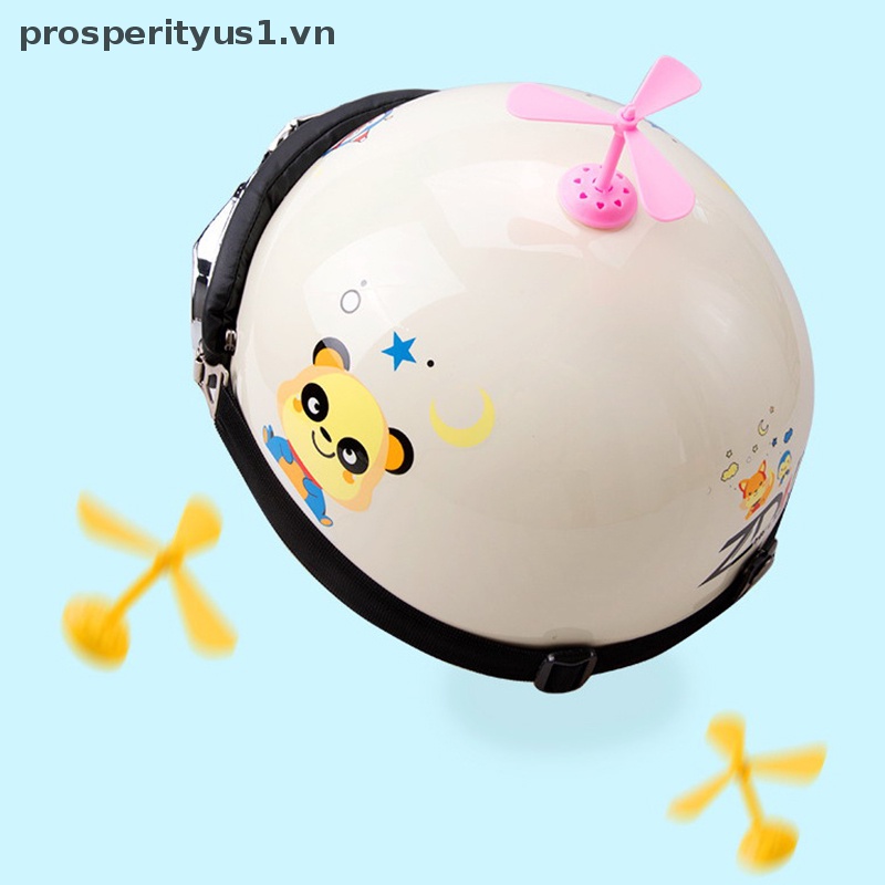 [prosperityus1] Cánh Quạt Nhỏ Tự Dính Trang Trí Mũ Bảo Hiểm Xe Máy Sáng Tạo Vui Nhộn Cho Trẻ Em [VN]