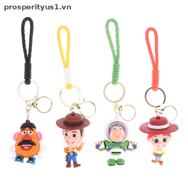 DISNEY [prosperityus1] Móc Khóa Búp Bê Hoạt Hình Toy Story Buzz Lightyear Woody Lotso [VN]