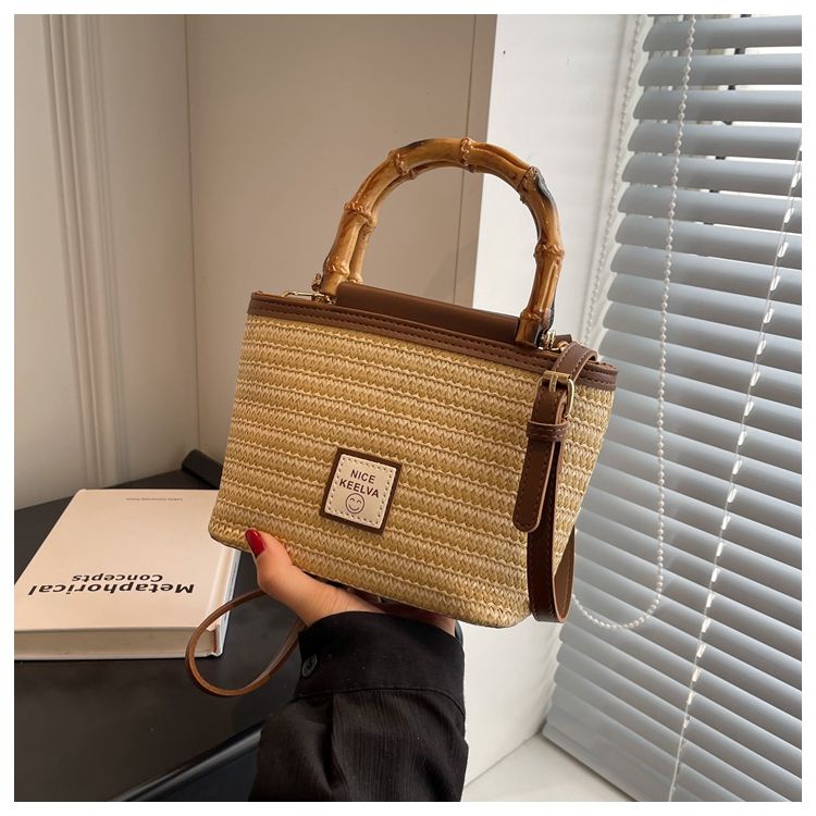 Túi Đeo Chéo Đan Cói Cầm Tay Thời Trang Mùa Hè 2023 Mới Mẻ Cho Nữ AC2345