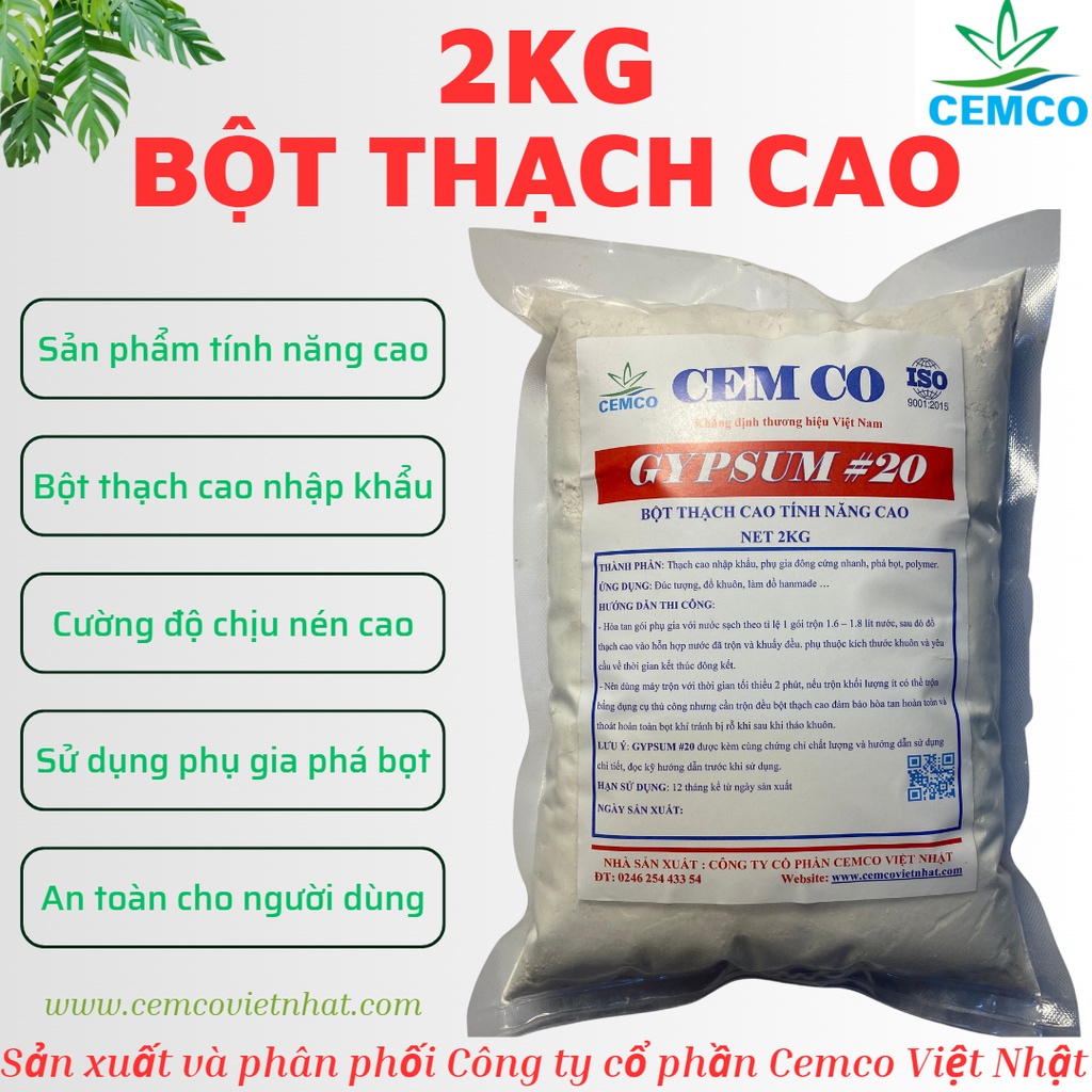Bột thạch cao đúc tượng nhập khẩu, tính năng cao GYPSUM#20