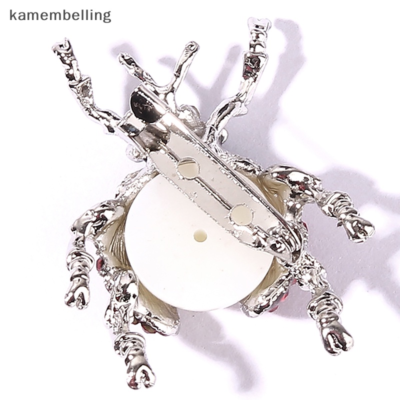 Trâm Cài Áo Hình Bọ Cánh Cứng Đính Đá Phong Cách Vintage Thời Trang Cho Nữ