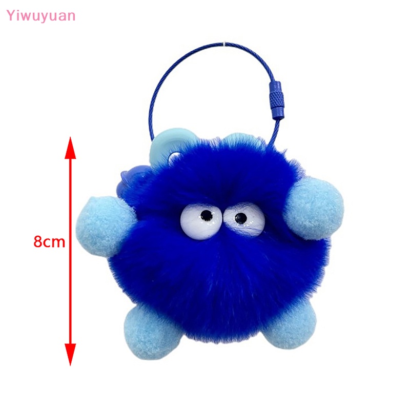 < Yiwuyuan > Móc Khóa Banh Lông Thỏ Thật Dễ Thương Thời Trang Sáng Tạo Dành Cho Nữ