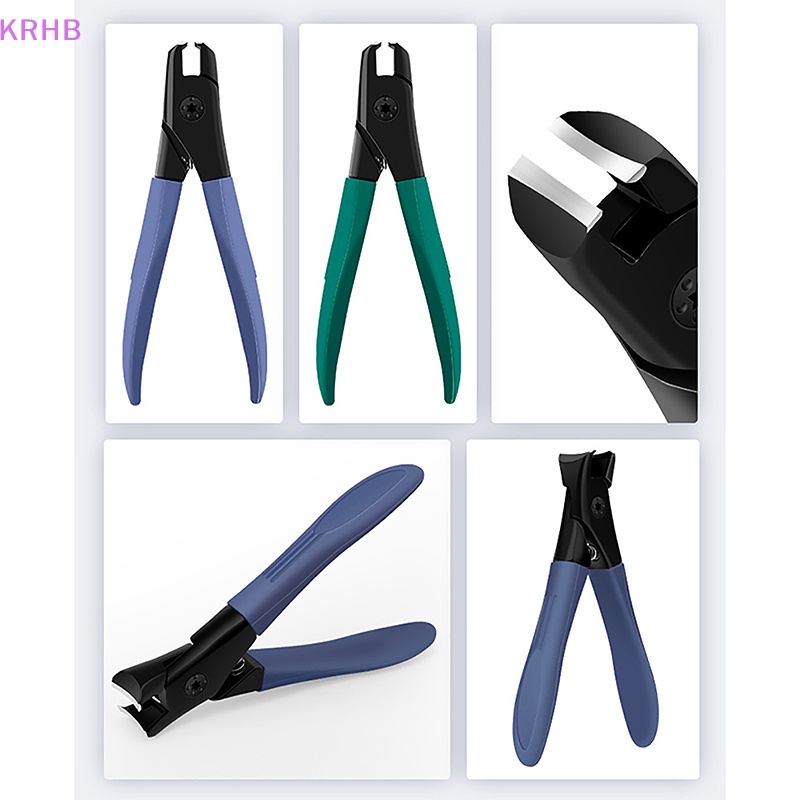 Krhb Kìm Cắt Móng Tay Miệng Rộng Bằng Thép Không Gỉ Chống Văng Bảo Vệ Chính Xác Mới