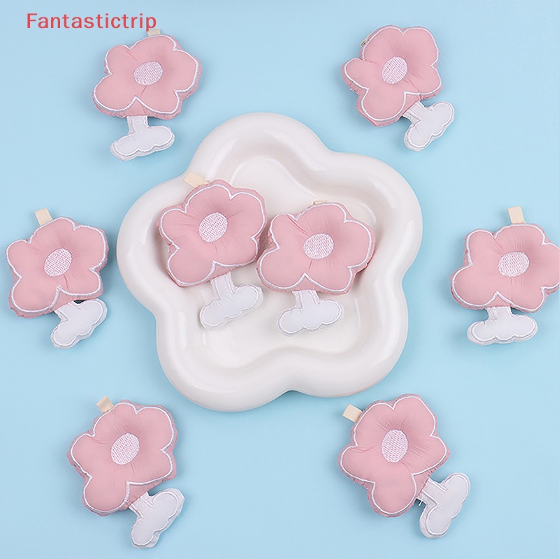 Móc Khóa Hình Bông Hoa Màu Hồng Dễ Thương DIY