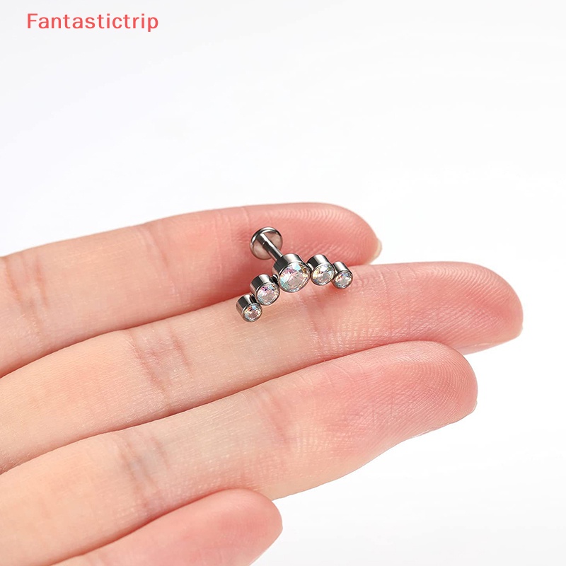 [Fantastictrip] Trang Sức Mũi Hàn Dạng Trụ Bằng Thép Không Gỉ Phong Cách Đơn Giản Dễ Phối Đồ Trang Sức Thời Trang Mới