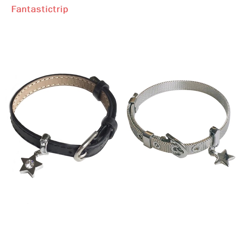 [Fantastictrip] Vòng Đeo Tay Y2k Dễ Thương Phong Cách Punk Cổ Điển Có Thể Điều Chỉnh Phối Mặt Dây Hình Ngôi Sao