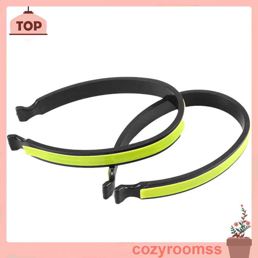 2 Dây Đai Phản Quang Đeo Mắt Cá Chân Có Thể Điều Chỉnh Cho Đạp Xe Ban Đêm