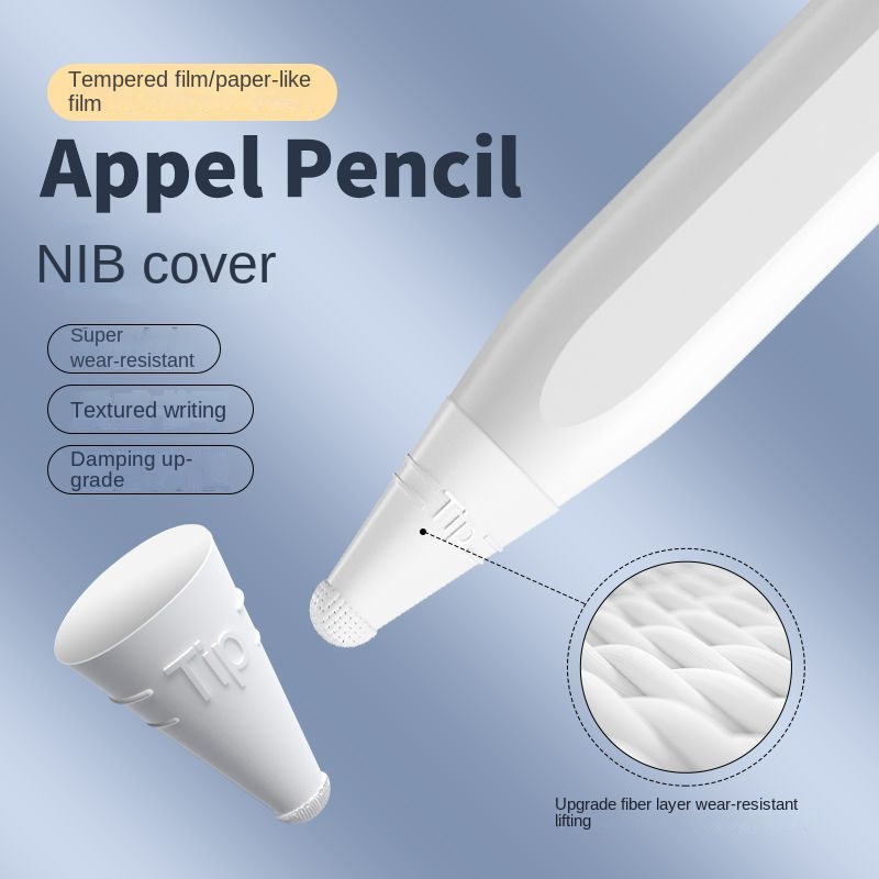 Đầu Bọc Bút Cảm Ứng Nanofiber 1 Và 2 Độ Bằng TPU Chống Trượt Tiện Dụng Cho Apple Pencil