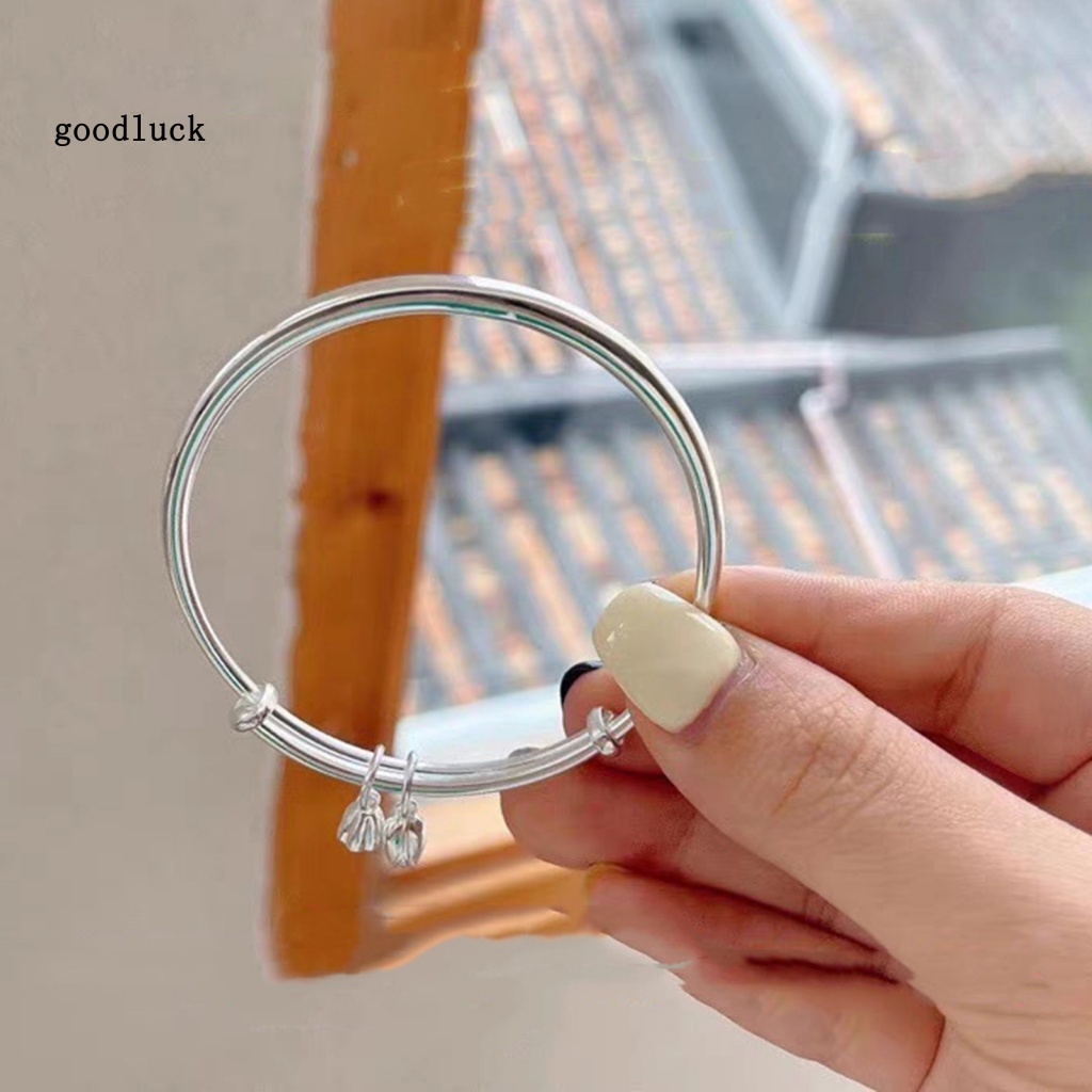 Chúc Mừng Năm Mới| Vòng Tay Hạt Giống Hoa Sen Nhỏ Màu Bạc Thời Trang Thanh Niên