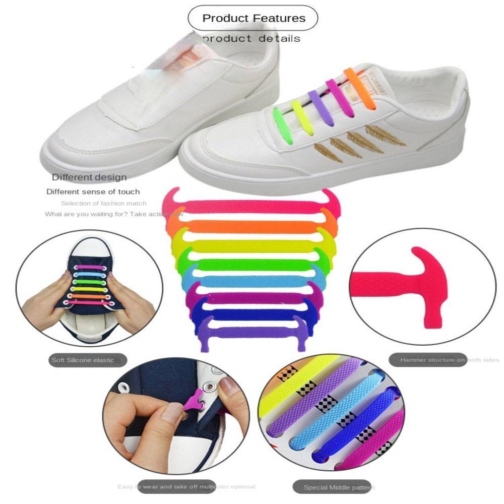 Dây Giày Silicone Không Cần Buộc Dành Cho Nam Và Nữ