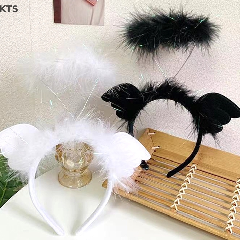 1 Băng Đô Hình Thiên Thần Có Đèn LED Trang Trí Tiệc