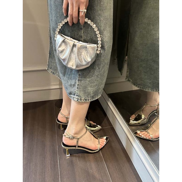 Giày Sandal Cao Gót Mũi Nhọn Thời Trang Mùa Hè 2023 Dành Cho Nữ