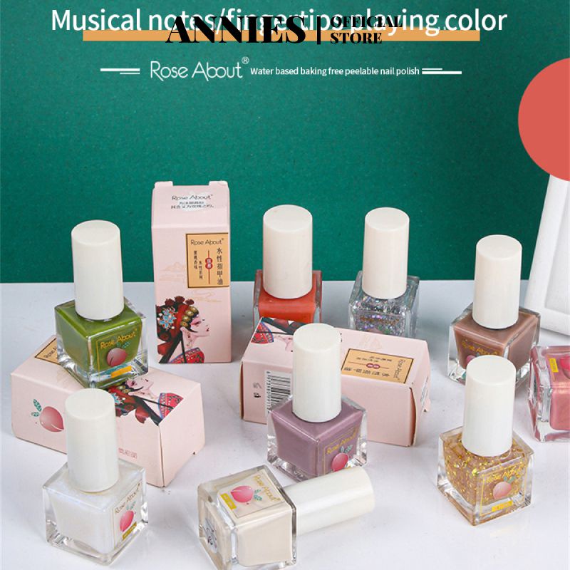 ANNIES 18-màu Sơn Móng Tay Nước Dựa Trên Tearable Mà Không Cần Nướng Không Độc Hại Và Không Vị Mùa Hè Mới