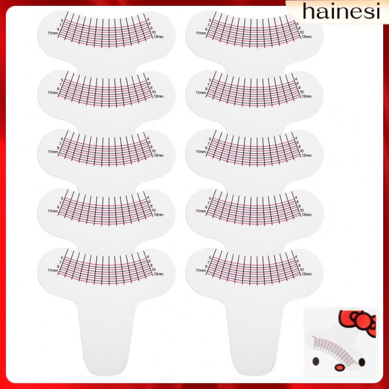 Set 10 Thước Đo Lông Mi Chuyên Dụng Cho Trang Điểm