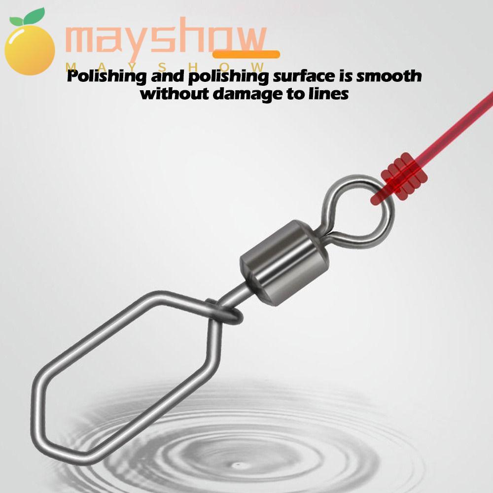 Set 50 Khóa Ma Ní 2 Chốt Nối Dây Câu Cá Chuyên Dụng#-12# Quả Cầu Bằng Thép Không Gỉ Chịu Lực Tốt Chất Lượng Cao