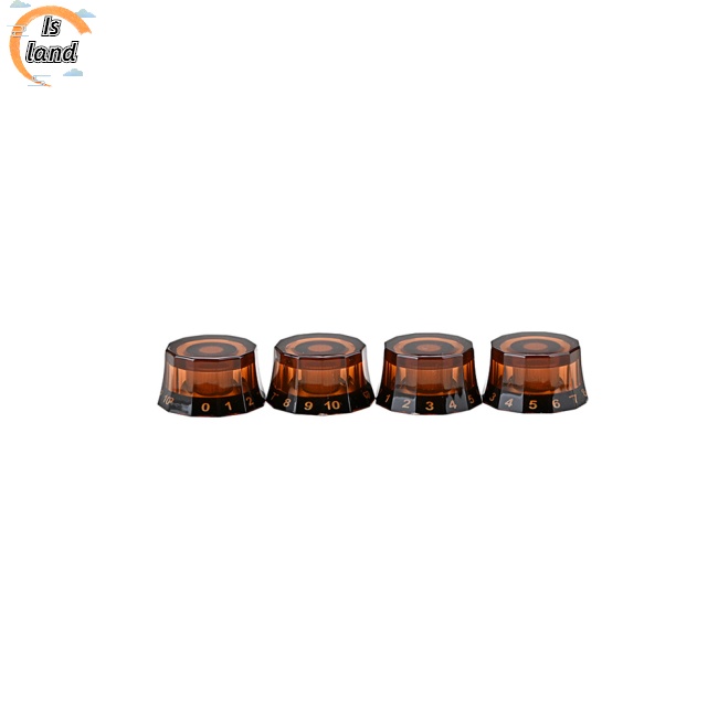 Bộ 4 Nút Vặn 12 Góc Màu Đen Thay Thế Chuyên Dụng Cho Đàn Guitar