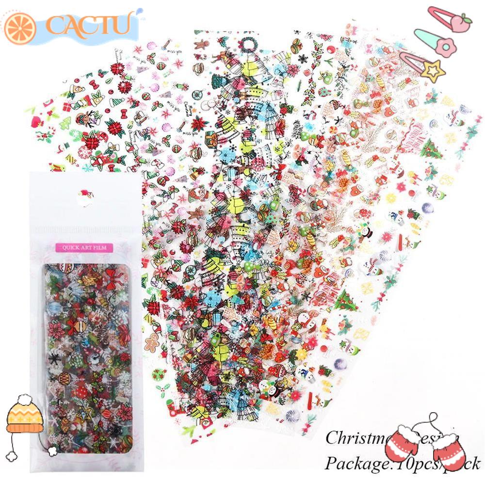 Bộ 10 Lá Nhôm Họa Tiết Bầu Trời Sao 3D Ba Chiều Trang Trí Móng Tay DIY