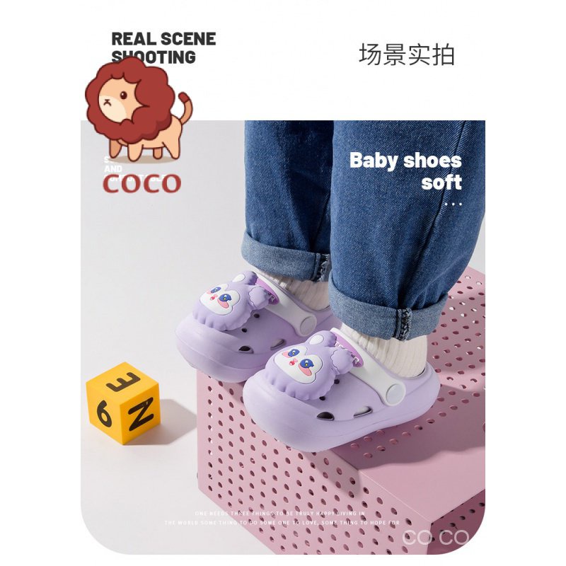 Dép Sandal Xỏ Ngón Chống Trượt Họa Tiết Hoạt Hình Thời Trang Mùa Hè Cho Bé Trai Và Gái