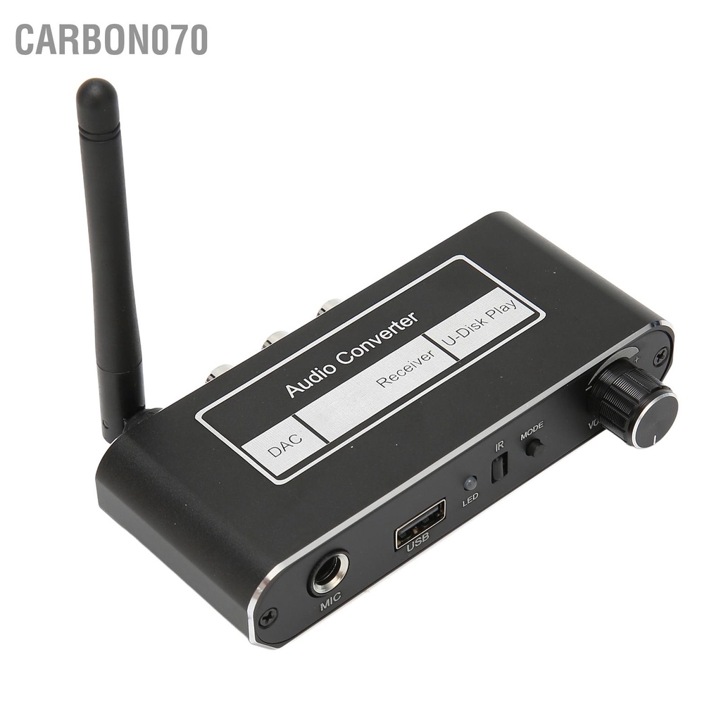 Carbon070 Bộ thu âm thanh mini Bluetooth 5.2 Hỗ trợ HiFi điều khiển từ xa U Disk chuyển đổi lossless để giải trí