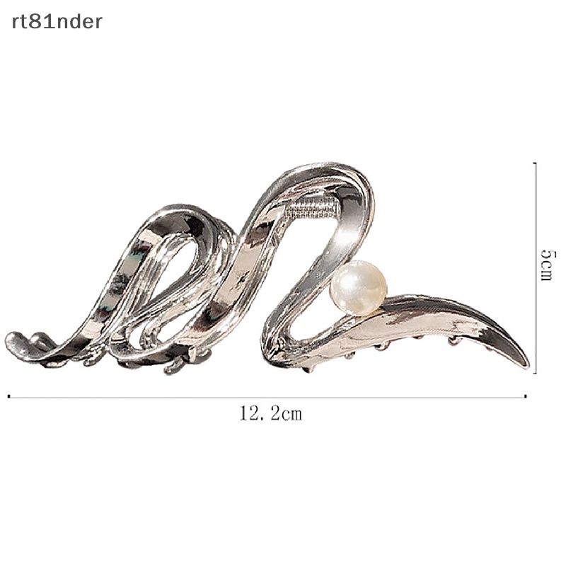 Kẹp Tóc Kim Loại Đính Ngọc Trai Thời Trang Cho Nữ