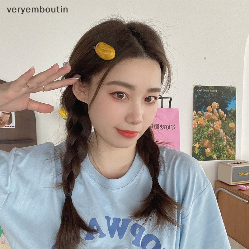 Kẹp Tóc Nhỏ Hình Trái Cây Và Rau Củ Dễ Thương Cho Bé Gái