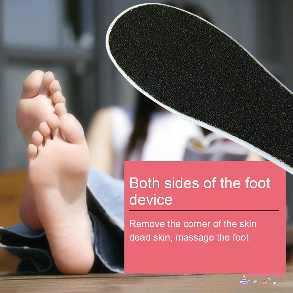 [OMB] Dụng Cụ Dũa Chân Hai Mặt Móng Tẩy Da Chết Tay Cầm Bằng Nhựa Chăm Sóc Chuyên Nghiệp Các Tập Tin Tế Bào Cho [Z/3]