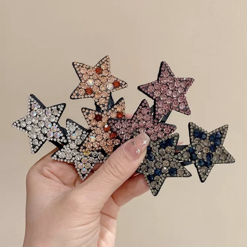 Kẹp Tóc Đính Đá Lấp Lánh Thời Trang Cho Nữ