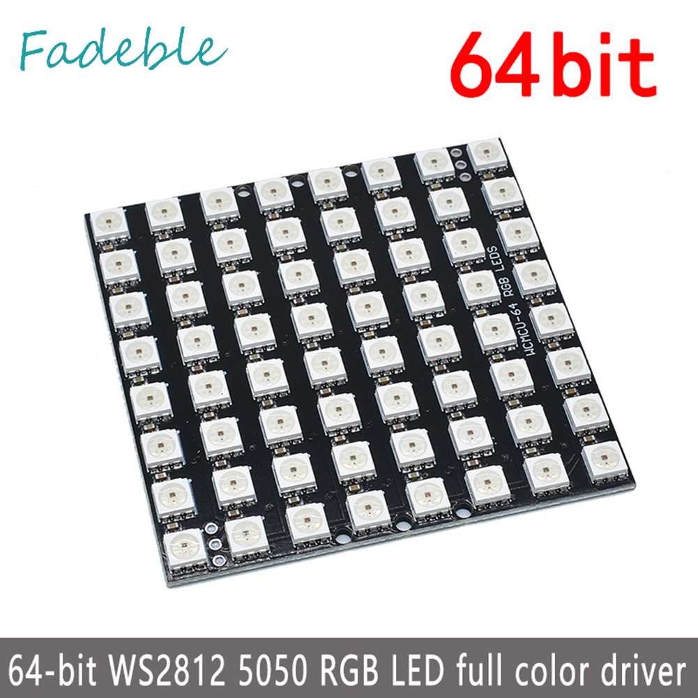Bảng Mạch Phát Triển WS2812 64-bit 5050 RGB LED Đủ Màu