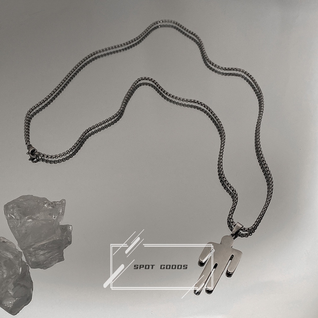 Vòng cổ Thép Titan Không Phai Phong Cách Hip hop Đơn Giản Thời Trang