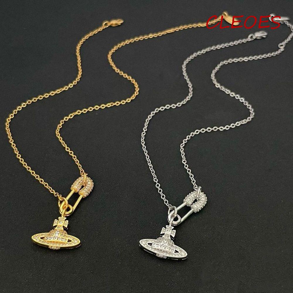 Cleoes Dây Chuyền Hàn Quốc Thanh Lịch Ngọt Ngào Cho Nữ Khí Chất Hành Tinh Saturn|Vòng Cổ Choker Thời Trang Cá Tính