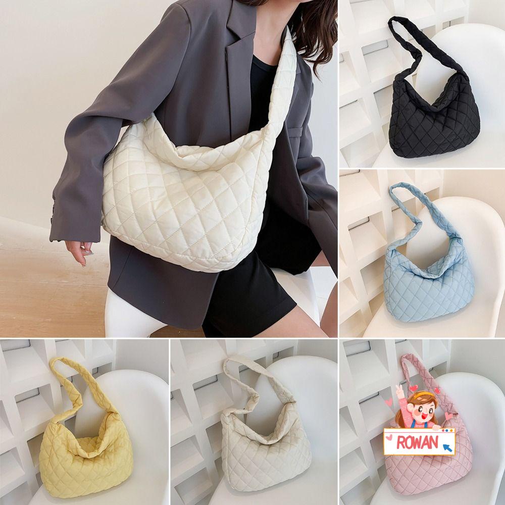 Túi Đeo Vai Họa Tiết Sọc Caro Chất Liệu Cotton Siêu Nhẹ