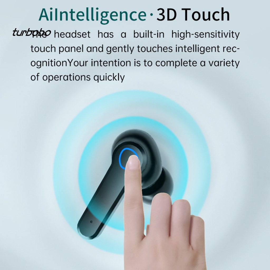 Tai Nghe Nhét Trong Không Dây Bluetooth 5.1 Điều Khiển Cảm Ứng Độ Trung Thực Cao M19 Có Đèn LED