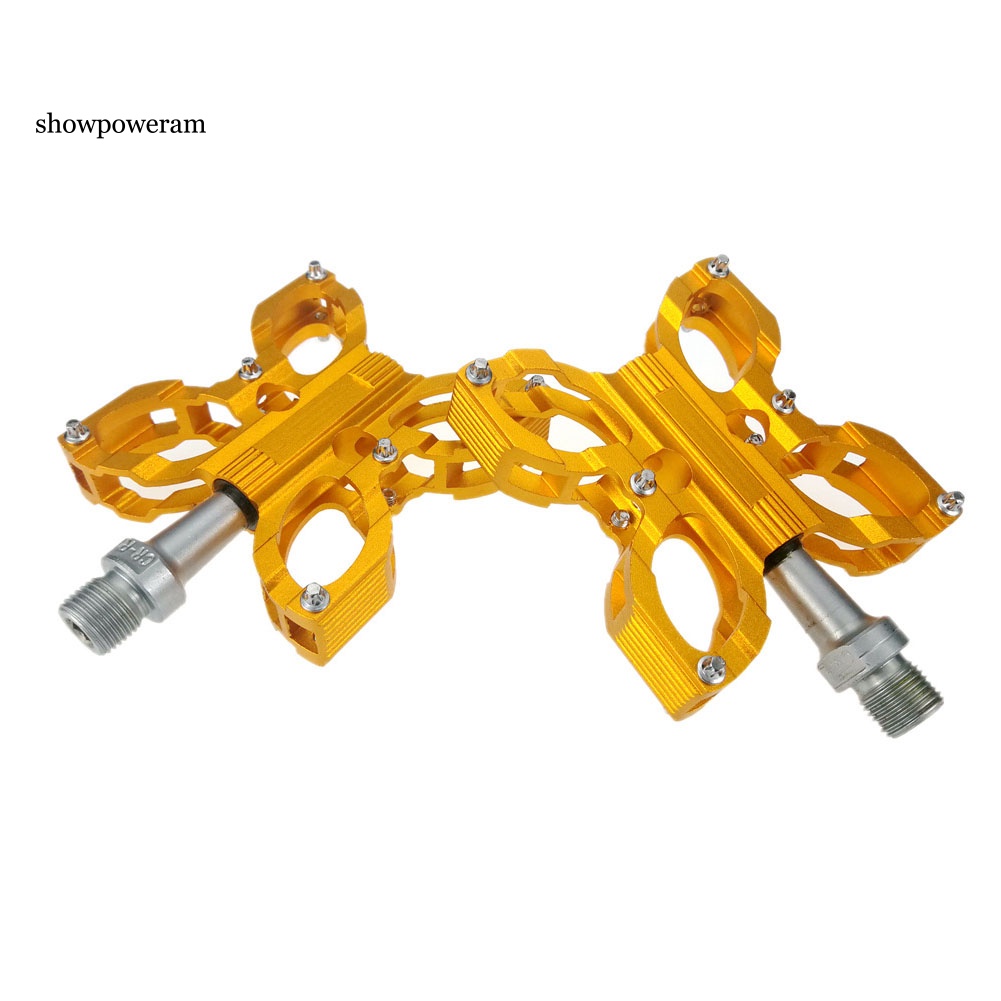 Set 2 Bàn Đạp Xe Đạp Bằng Hợp Kim Nhôm 9 / 16inch