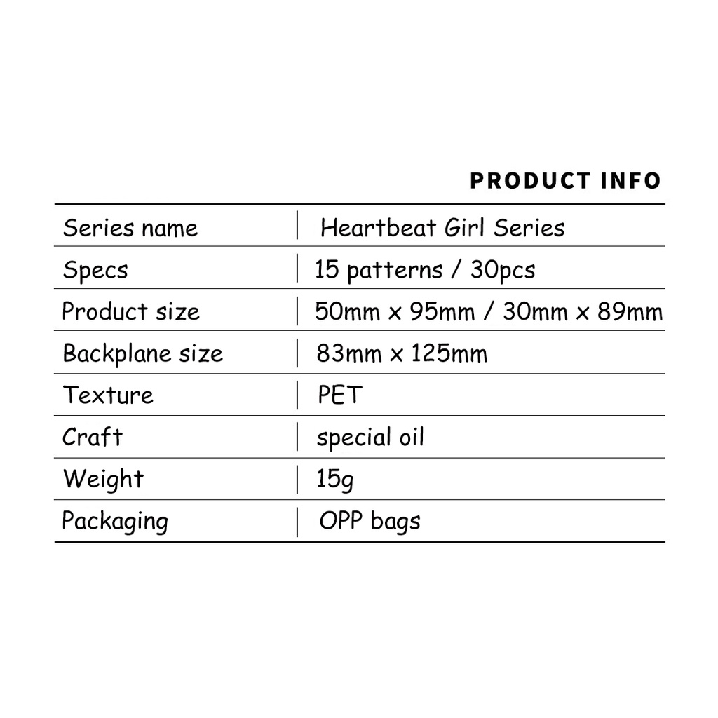 Bộ 30 Tấm Nhãn Dán PET Sơn Dầu Hình Cô Gái Xinh Xắn Trang Trí Sổ Tay DIY