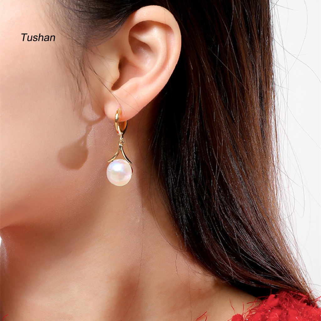 Bông Tai Đính Đá Hình Giọt Nước Màu Đỏ Phong Cách Hàn Quốc Dành Cho Nữ