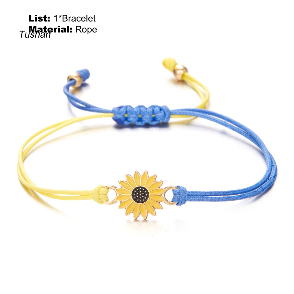 [Ts] Vòng Đeo Tay Dây Bện Hình Lá Cờ Anh Handmade Có Thể Điều Chỉnh Màu Sắc Làm Đạo Cụ