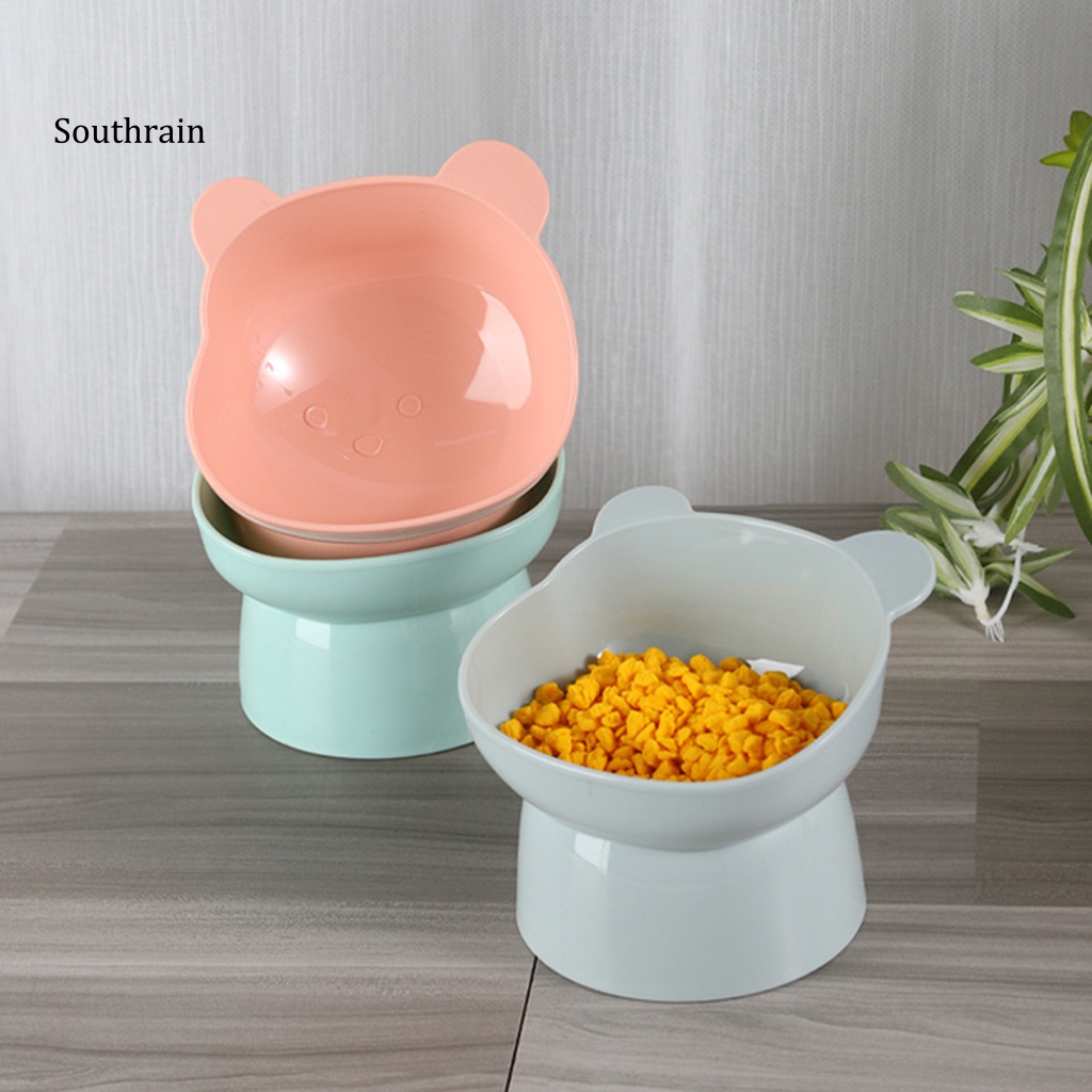 Tô Đựng Thức Ăn Cho Thú Cưng Chống Rơi Vỡ Chống Thấm Nước Hình Gấu Nghiêng