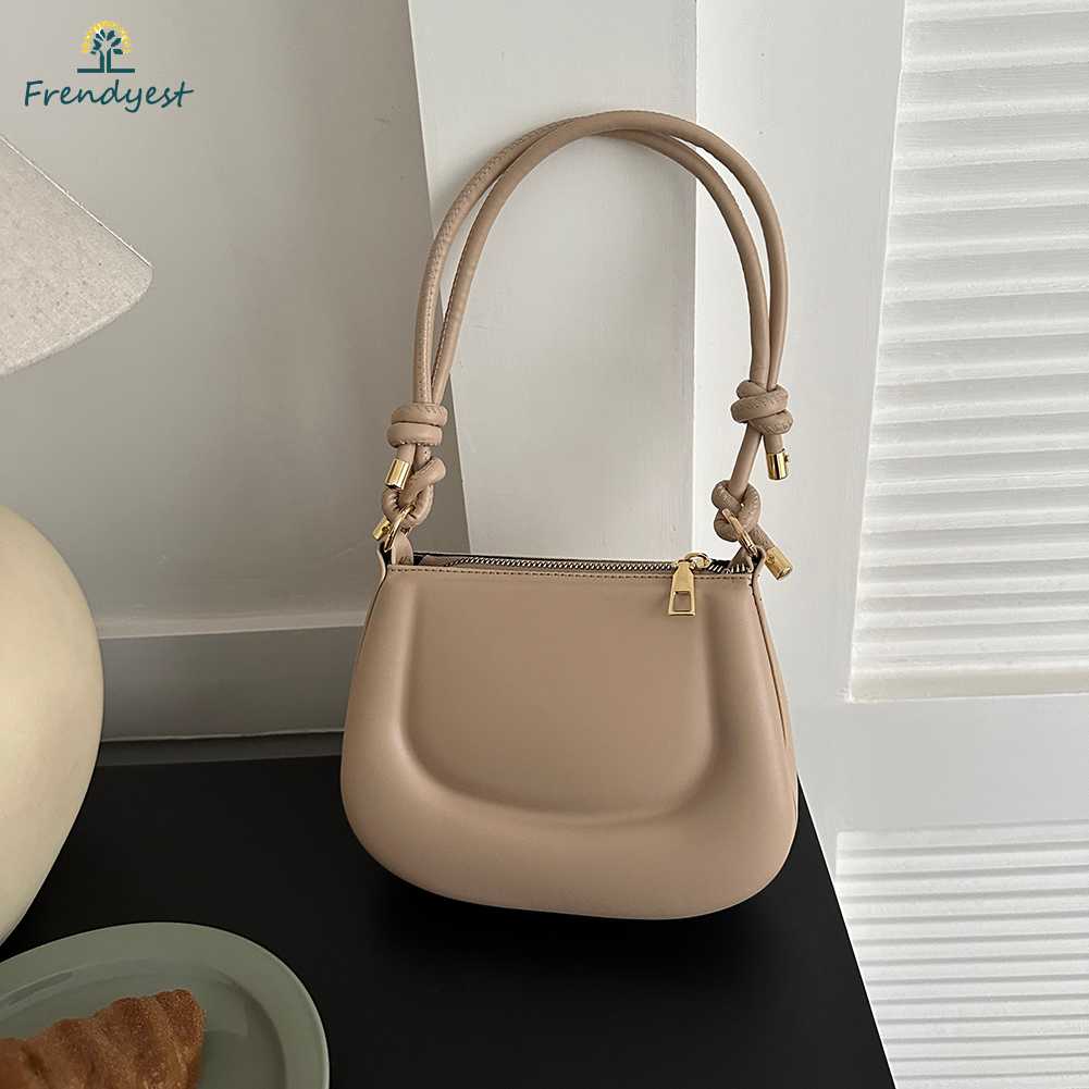 Túi Xách Da PU Kẹp Nách Màu Trơn Thời Trang Cho Nữ