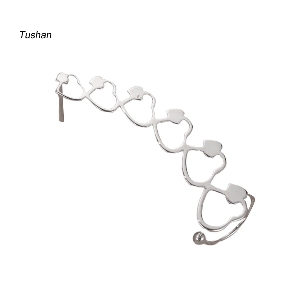 1 Khuyên Kẹp Vành Tai Mạ Điện Hình Ngôi Sao Đơn Giản Cho Đám Cưới