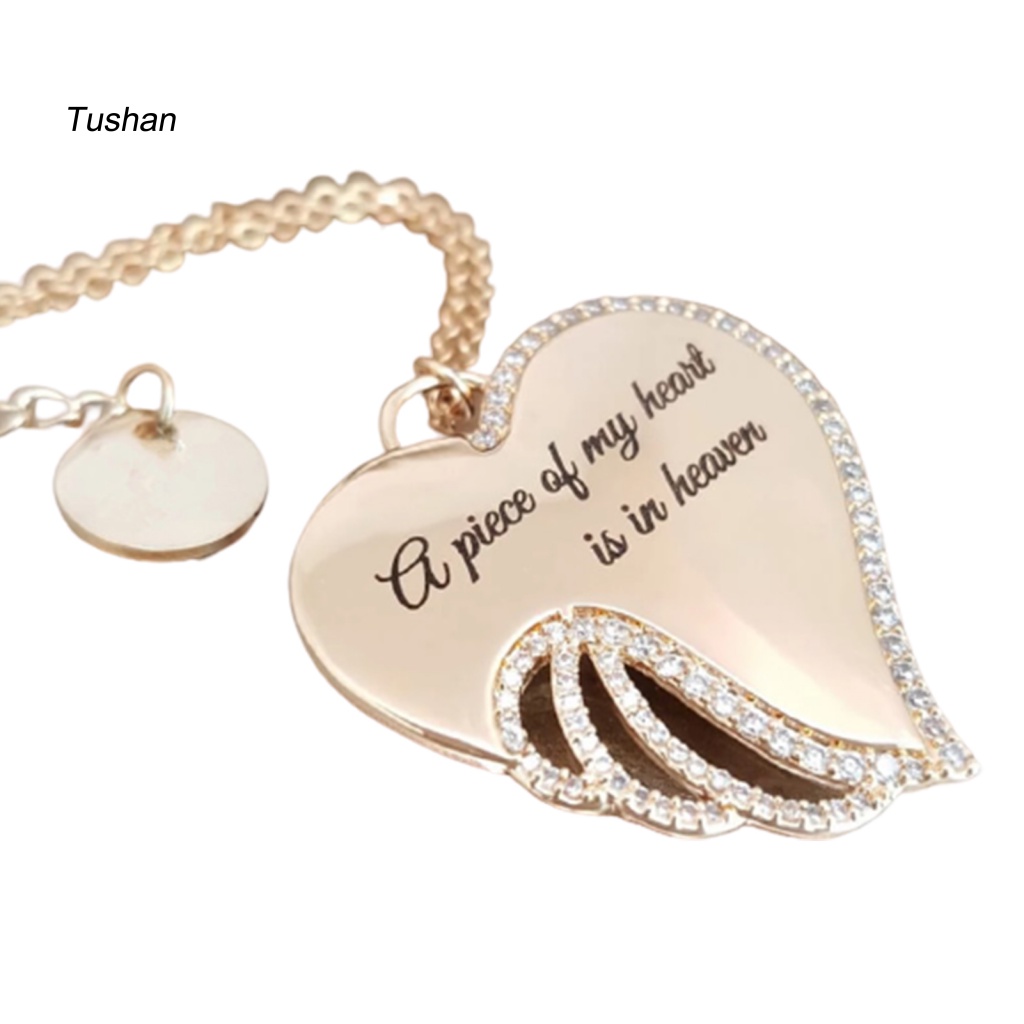 Vòng cổ HợP Kim HìNh CáNh Thiên ThầN ĐíNh Đá Xinh XắN