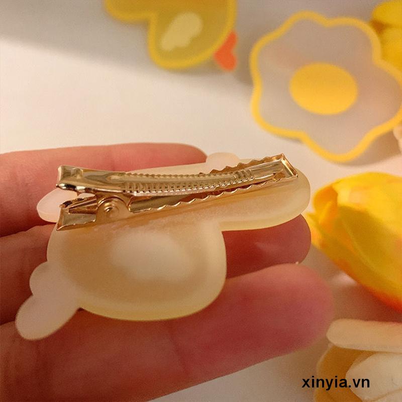 Kẹp Tóc Hình Chú Vịt Vàng Nhỏ Nhắn Dễ Thương Cho Bé Gái