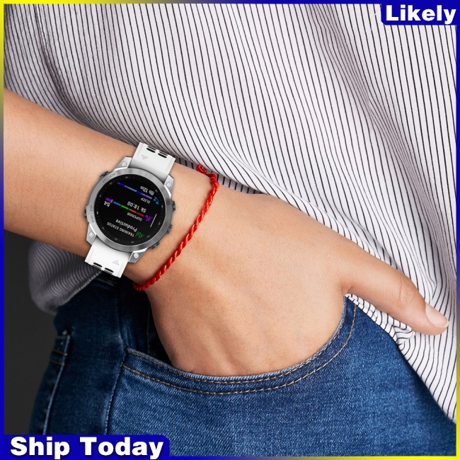 Dây Đeo Silicon Hai Màu Thay Thế Cho Đồng Hồ Garmin Enduro2 / Tactix7 26mm